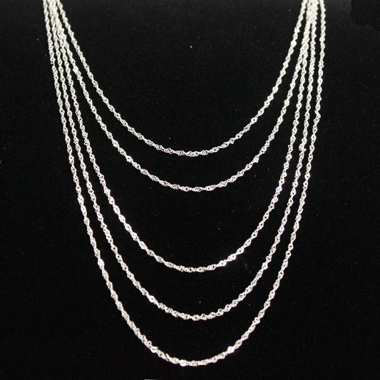 Twist 925 Silver Chains 45cm