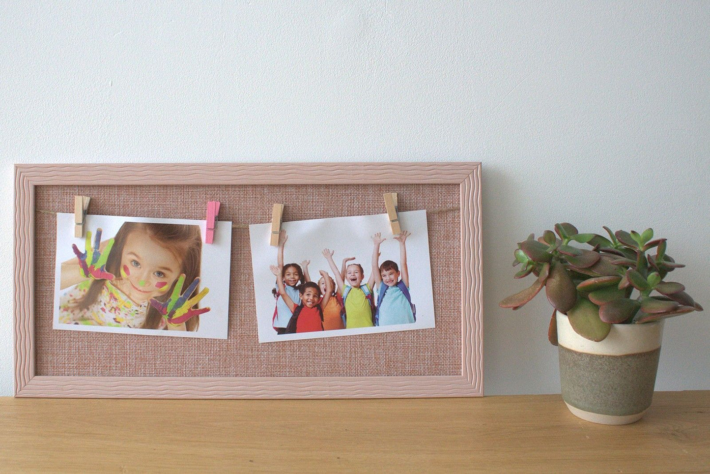 Mini Mini DIY Peg Photo Frames - Assorted Jute Colours
