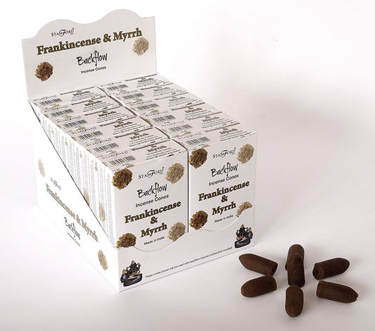 Frankincense & Myrrh Back Flow Incense Cones