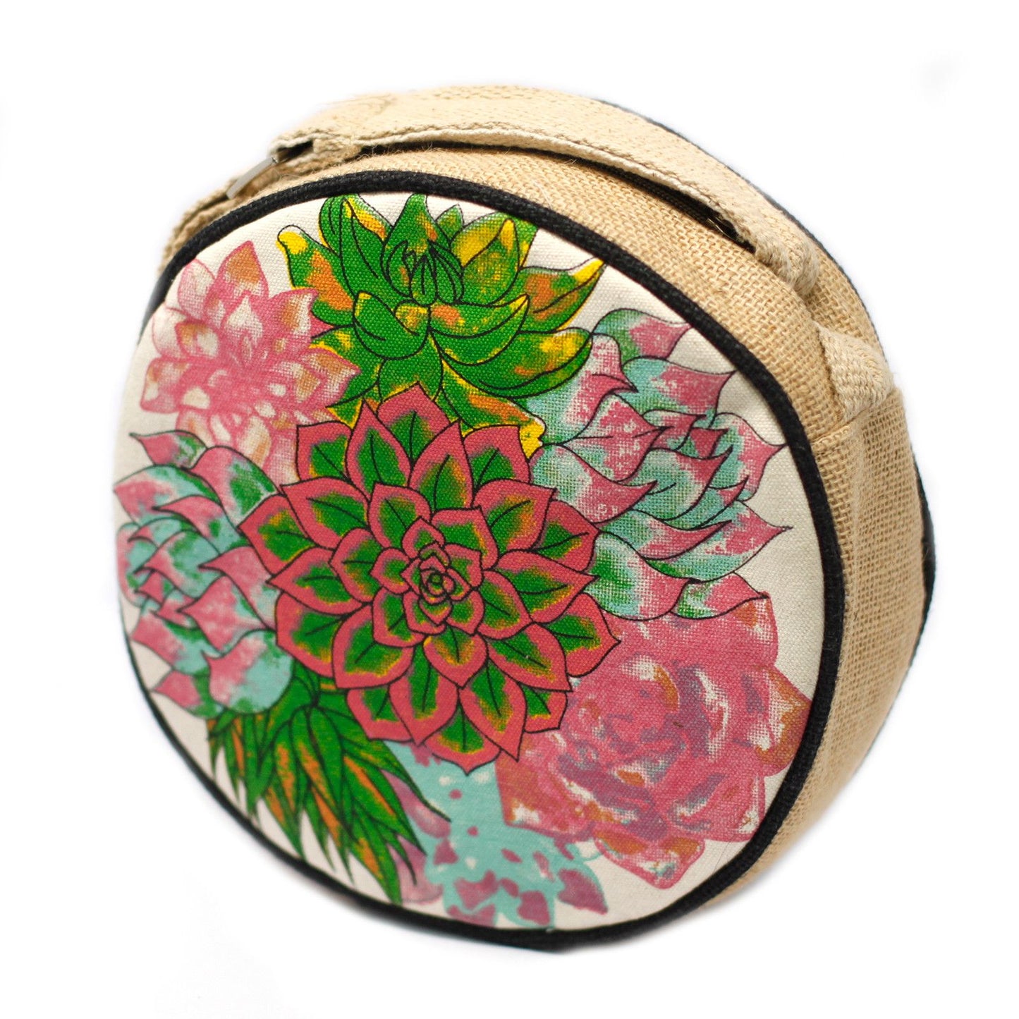 Eco Round Bags - Cactus Flowers