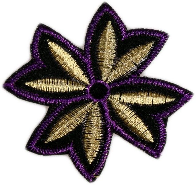 Purple & Gold Motif - aprx 50 pieces