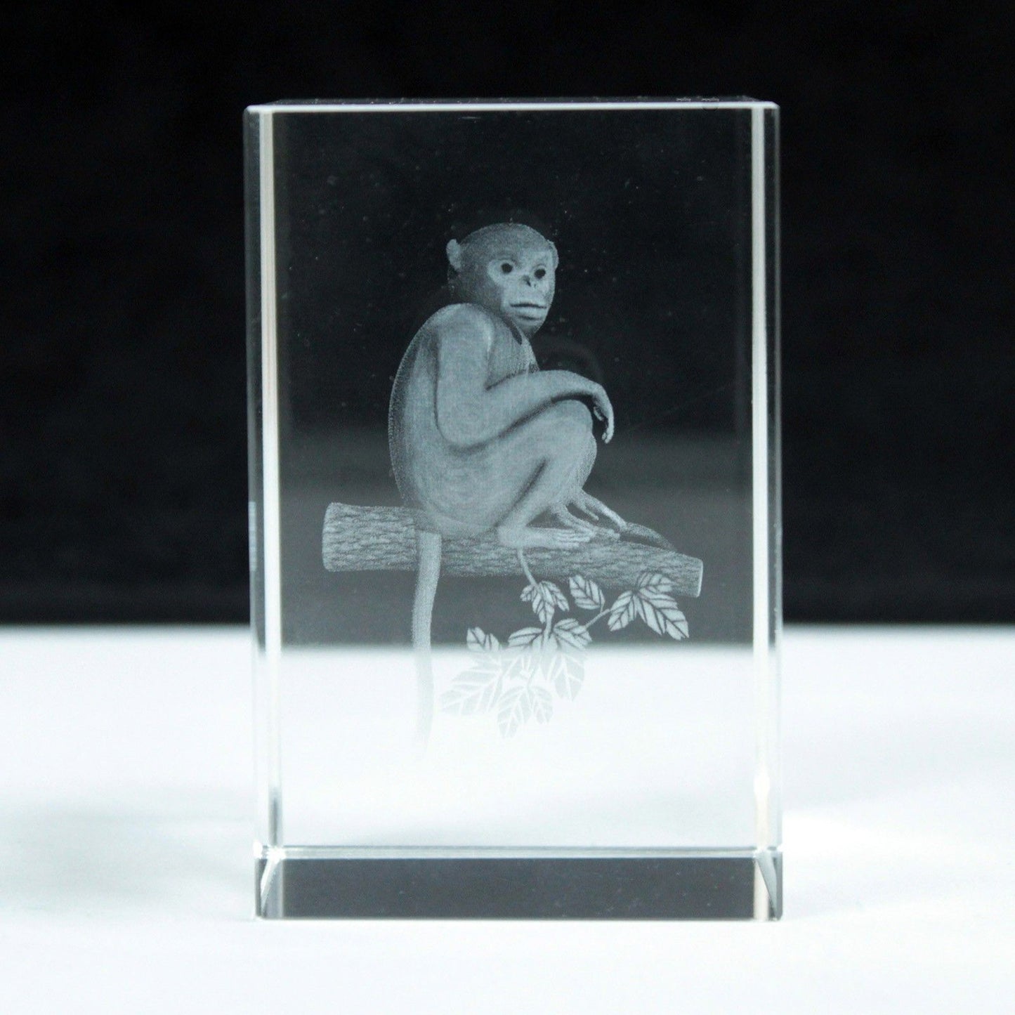 Laser Crystal Block - Monkey