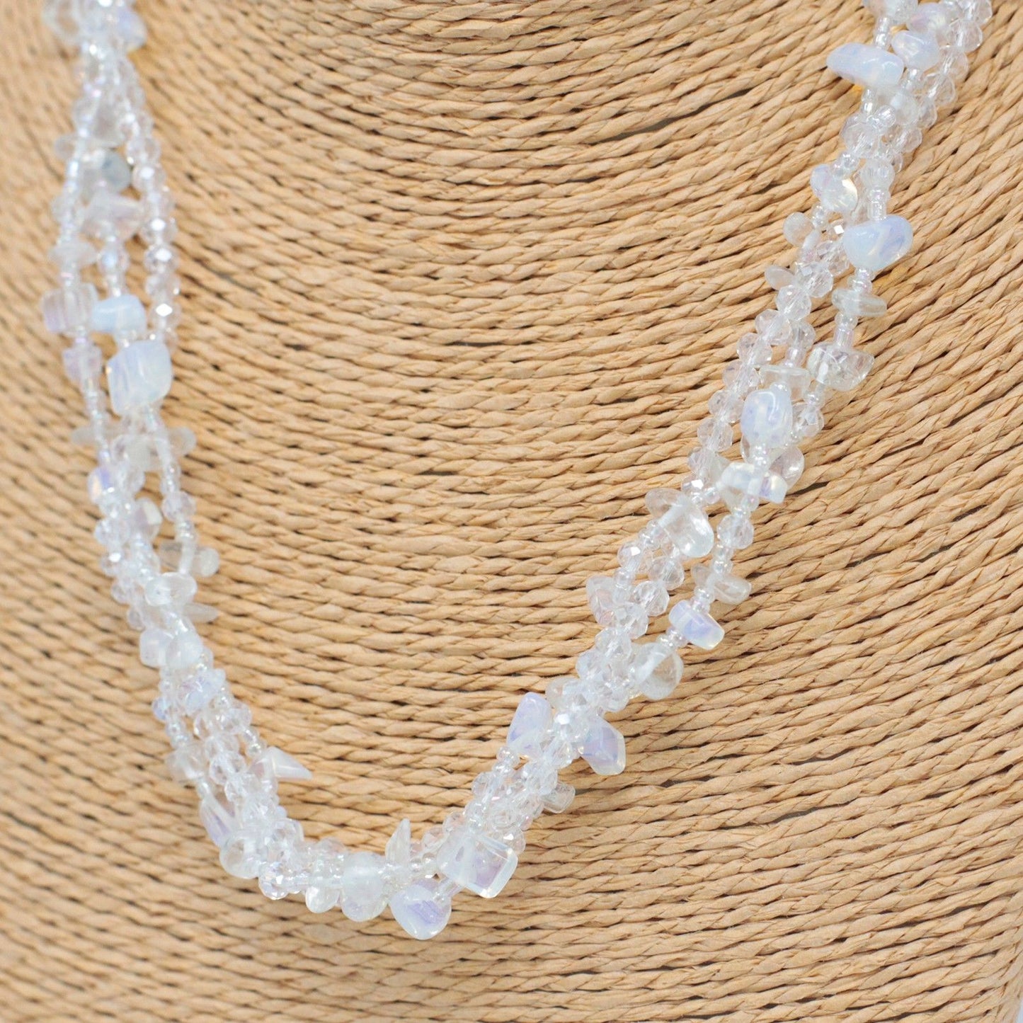 Chipstone & Bead Necklace - Opal