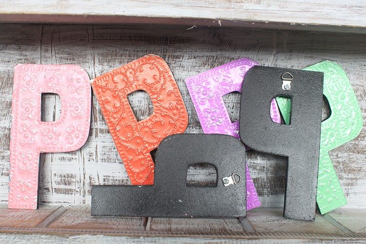 Letter "P" - Assorted Colours - 15cm