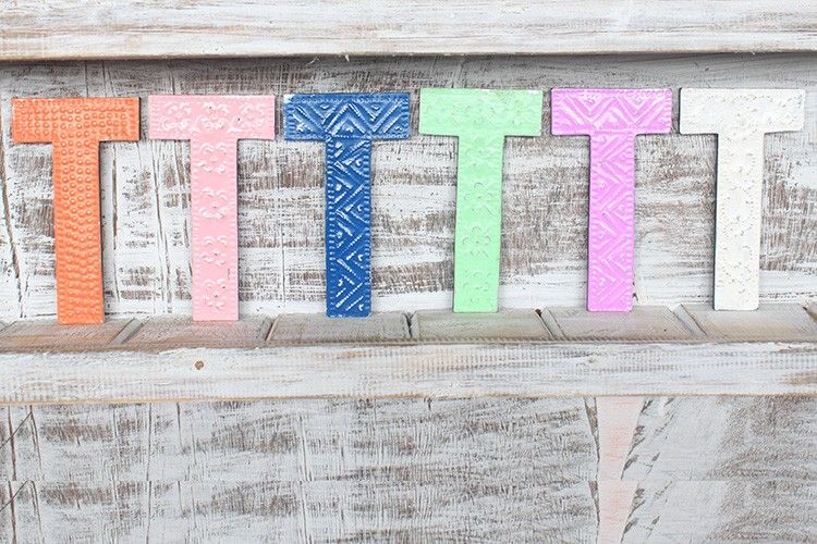 Letter "T" - Assorted Colours - 15cm