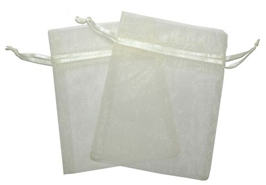 Med Organza Bags - Ivory