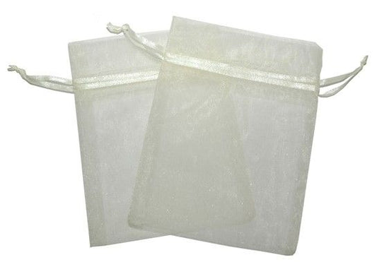 Med Organza Bags - Ivory