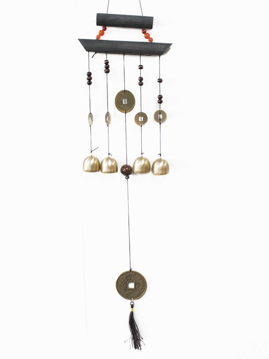 Feng Shui Chimes - Happy Home 4 Bells & Coin