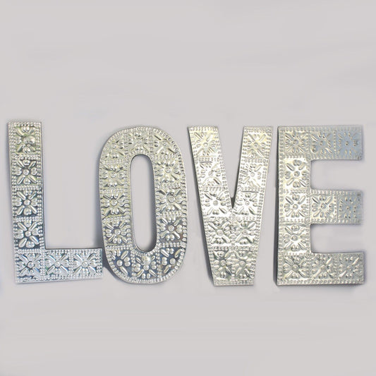 Lrg Arty Aluminum Letters - LOVE