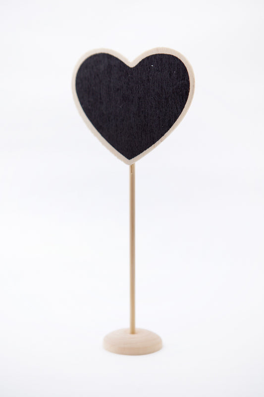 Mini Blackboard Heart on Stand