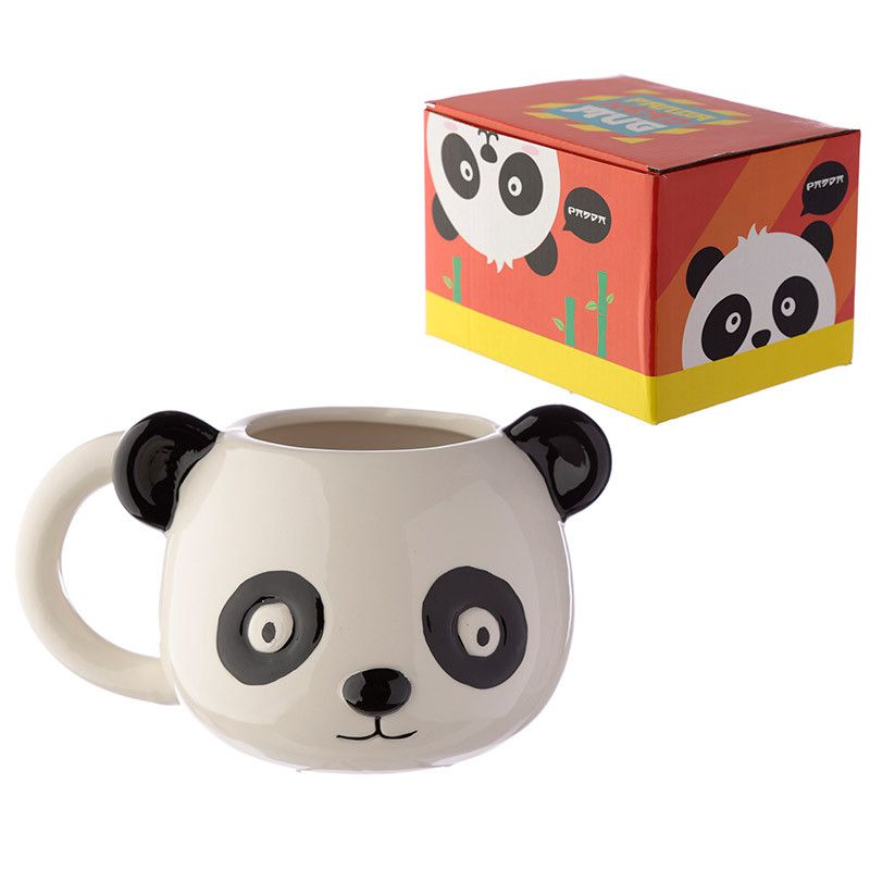 Ceramic Panda Head Shaped Mug