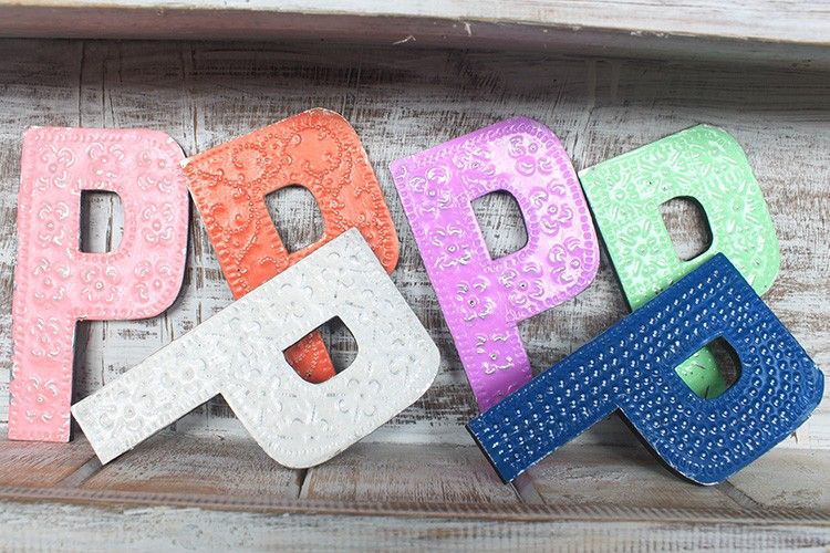 Letter "P" - Assorted Colours - 15cm