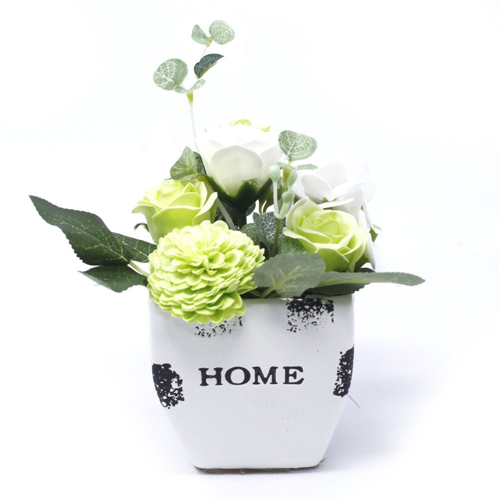 Bouquet Petite Flower Pot  - Pastel Green