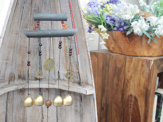 Feng Shui Chimes - Happy Home 4 Bells & Coin