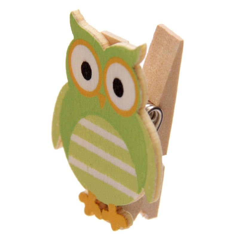 Cute Owl Pegs Pack of 4