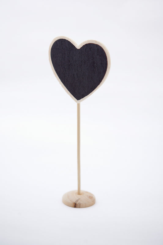 Mini Blackboard Heart on Stand