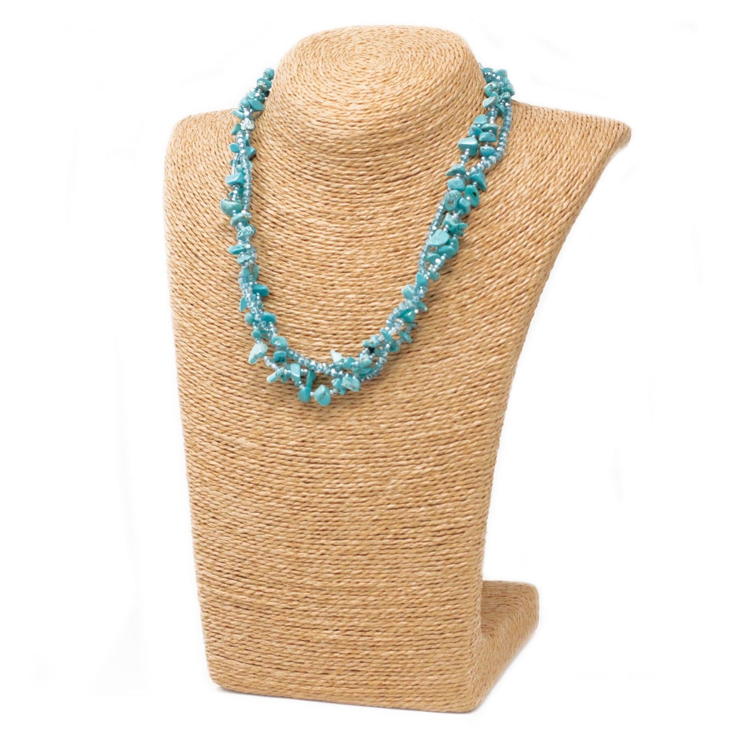 Chipstone & Bead Necklace - Turquoise