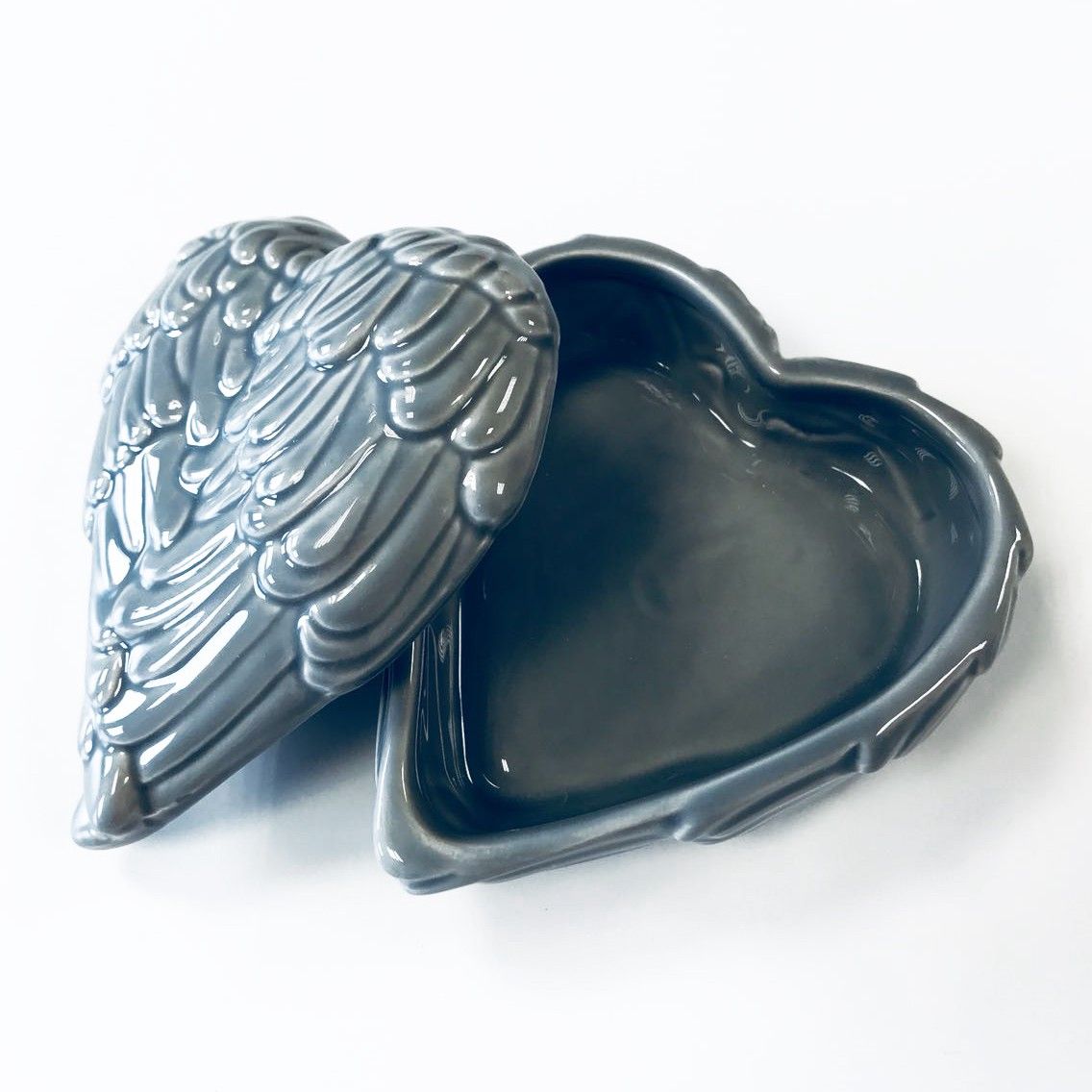Angel Wings Trinket Box - Stone
