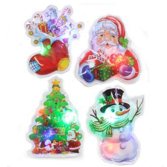 Flashing Christmas Stickers - Selection 1