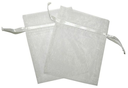 Small Organza Bags - White