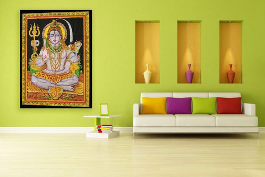 Indian Wall Art - Sitting Shiva