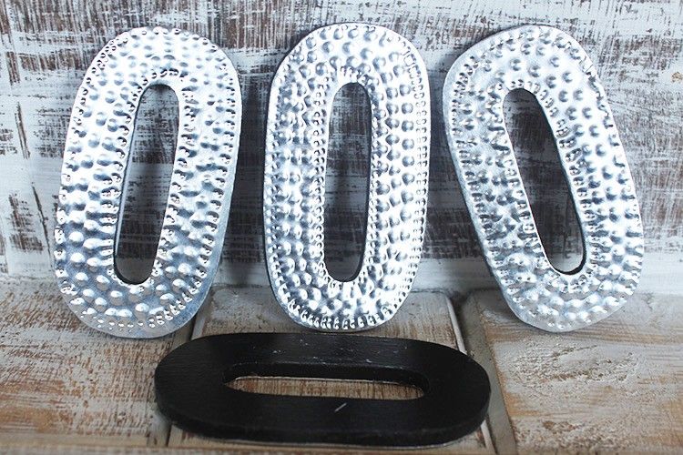 Sm Arty Aluminum Letters - O