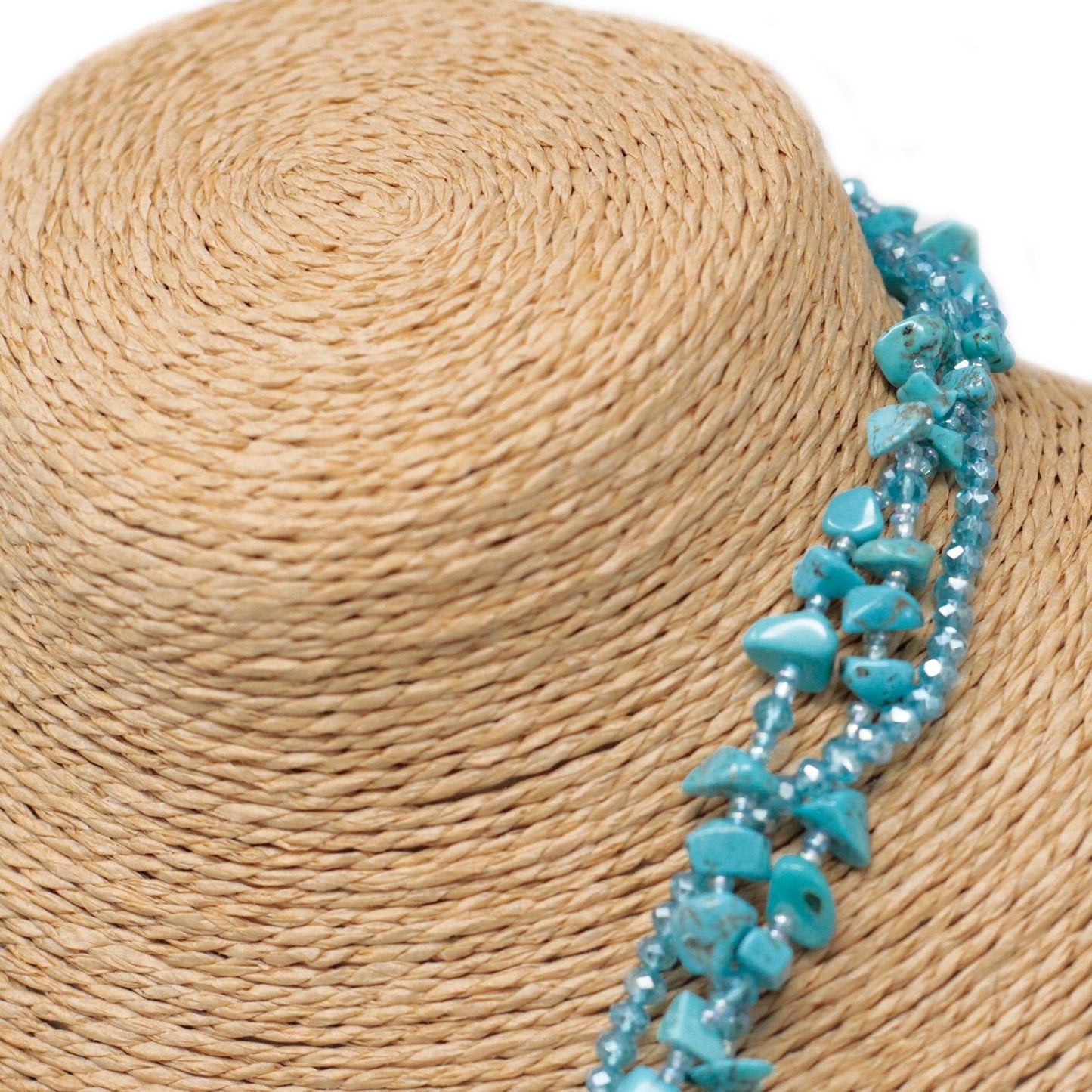 Chipstone & Bead Necklace - Turquoise
