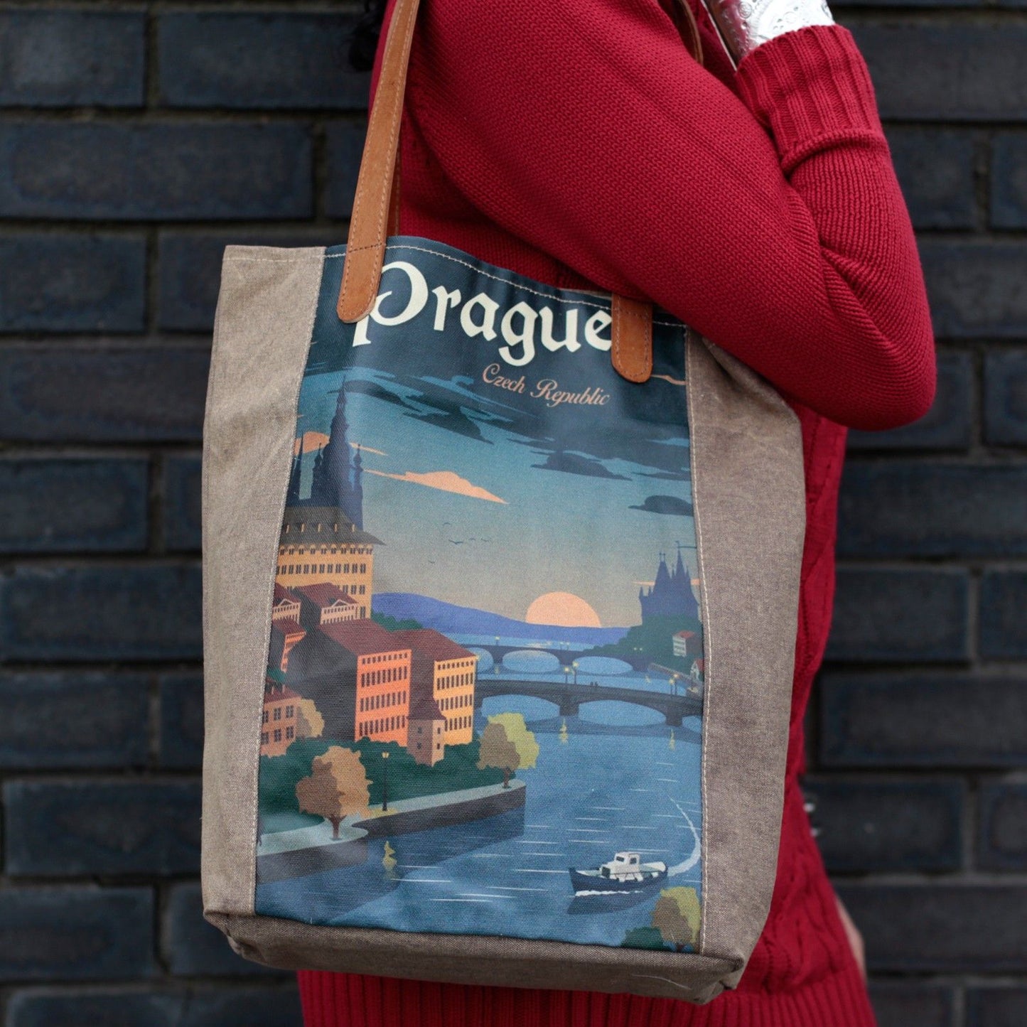 Vintage Travel Bag - Prague