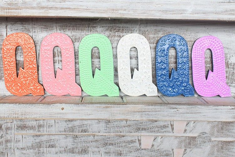 Letter "Q" - Assorted Colours - 15cm