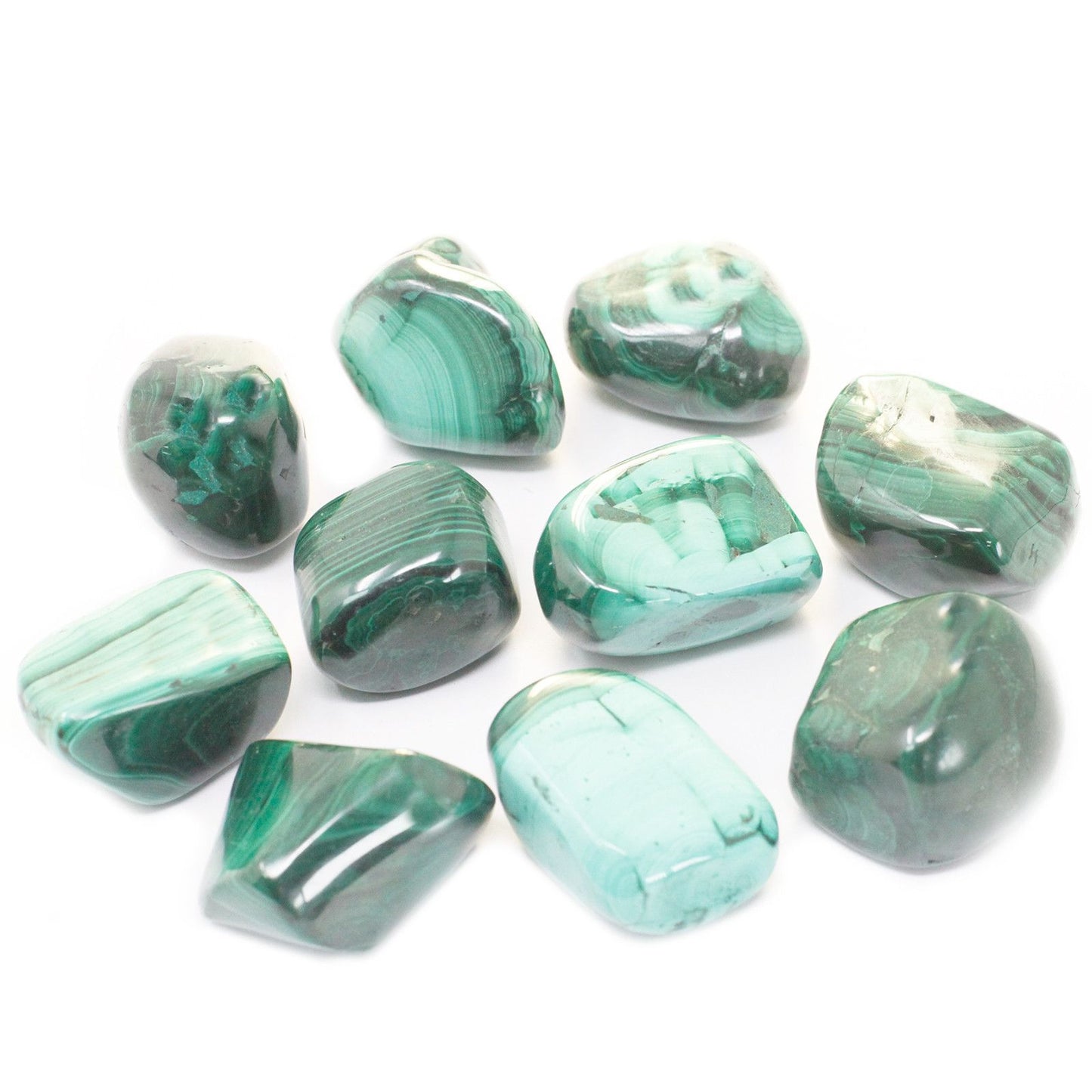 Extra Large Tumble Stones - Malachite