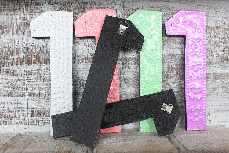 Number "1" - Assorted Colours - 15cm