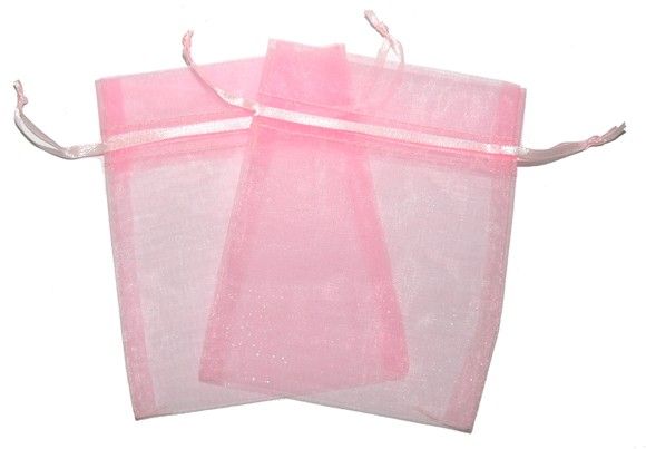 Small Organza Bags - Pink