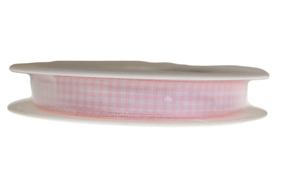 Gingham Ribbon - Baby Pink (310)