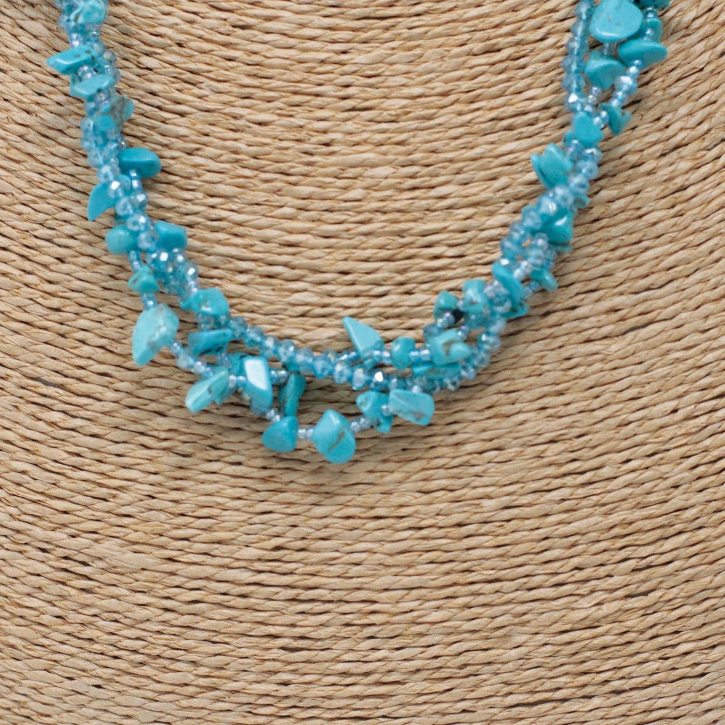 Chipstone & Bead Necklace - Turquoise