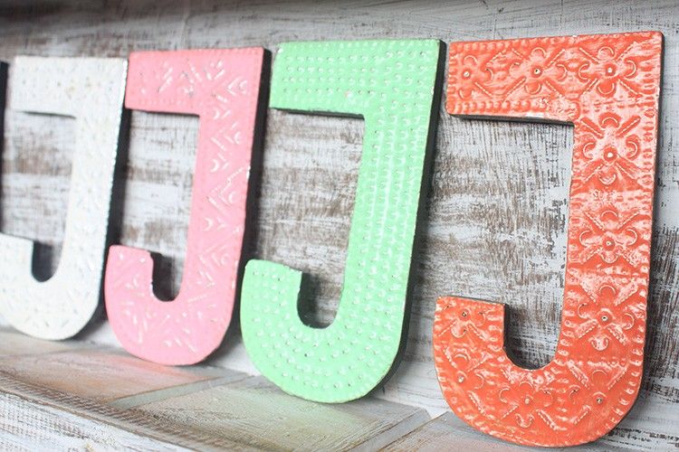 Letter "J" - Assorted Colours - 15cm