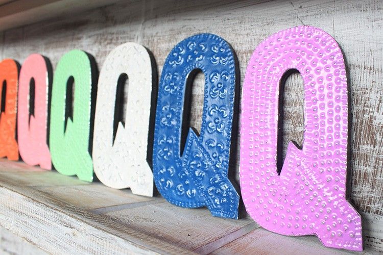 Letter "Q" - Assorted Colours - 15cm