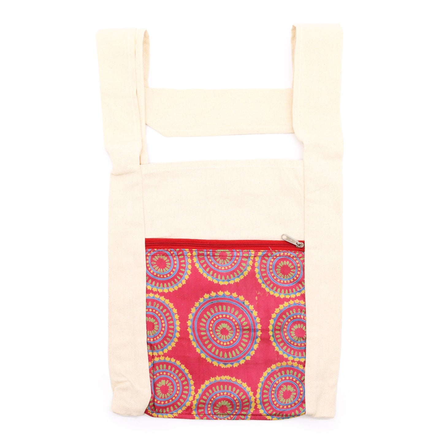 Sling Bag - Red Alpana Silk - Asst