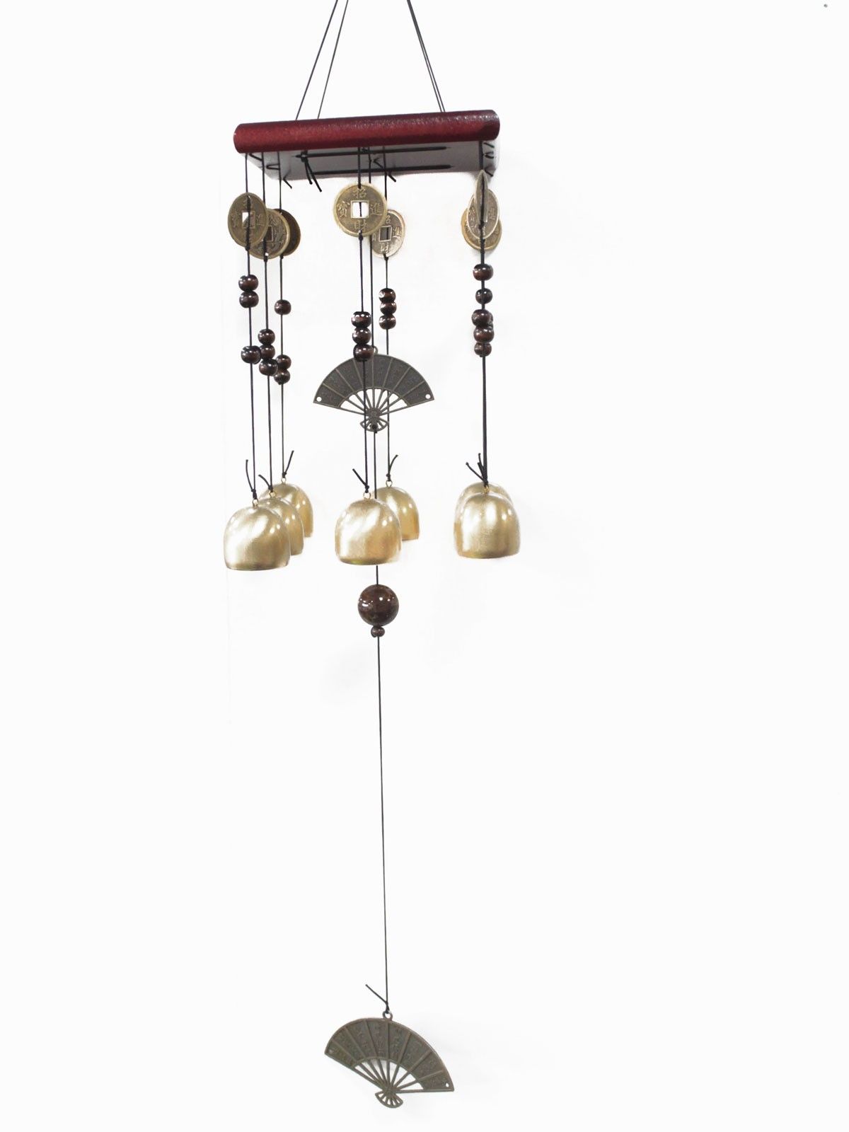 Feng Shui Chimes - Square 8 Bells & Fan