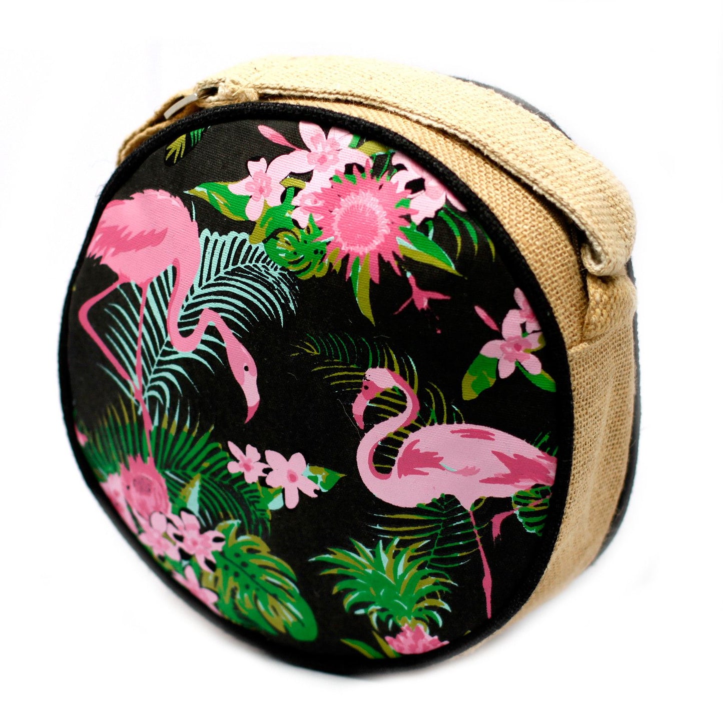 Eco Round Bags - Flamingos