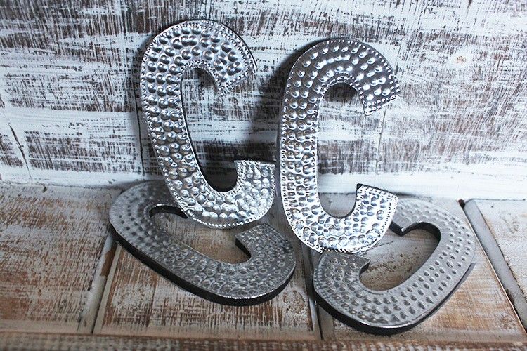 Sm Arty Aluminum Letters - C