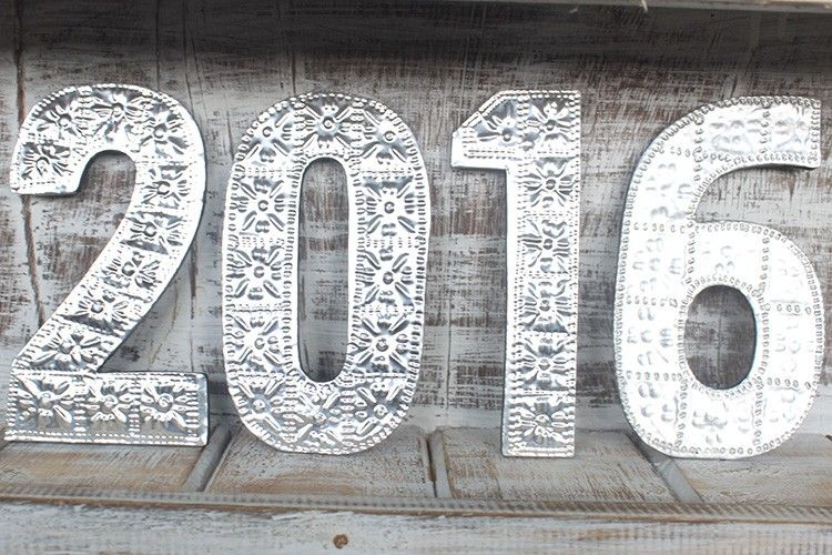 Lrg Arty Aluminum Letters - 1 Through 0