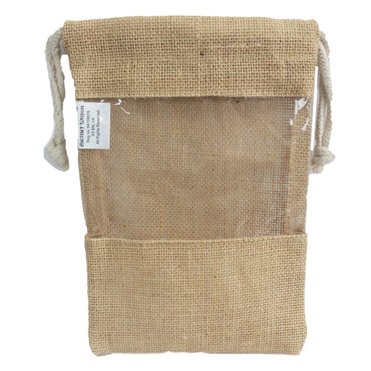 Lrg - Jute Window Bag 25x16cm