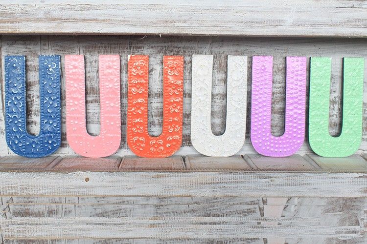 Letter "U" - Assorted Colours - 15cm