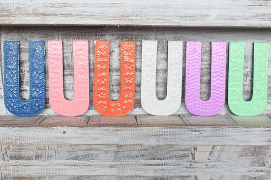 Letter "U" - Assorted Colours - 15cm