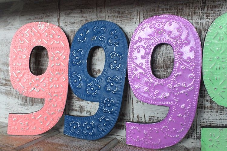 Number "9" - Assorted Colours - 15cm