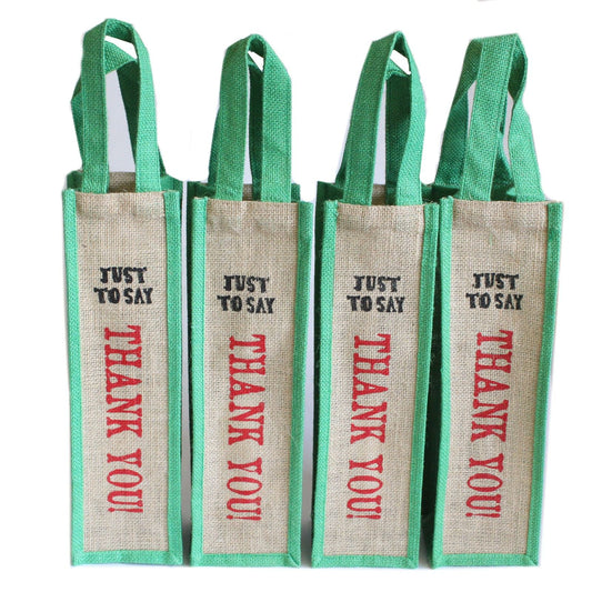 Jute Bag Green - Just to Say Thank You