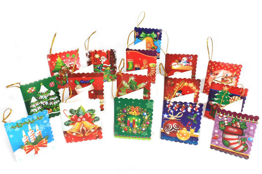 Classic Christmas Tags - 16 Asstorted Designs (128 Tags)