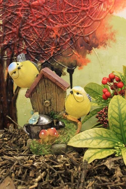 Gartenlichter & Bewegungsmelder 2 Vögel & Vogelhaus
