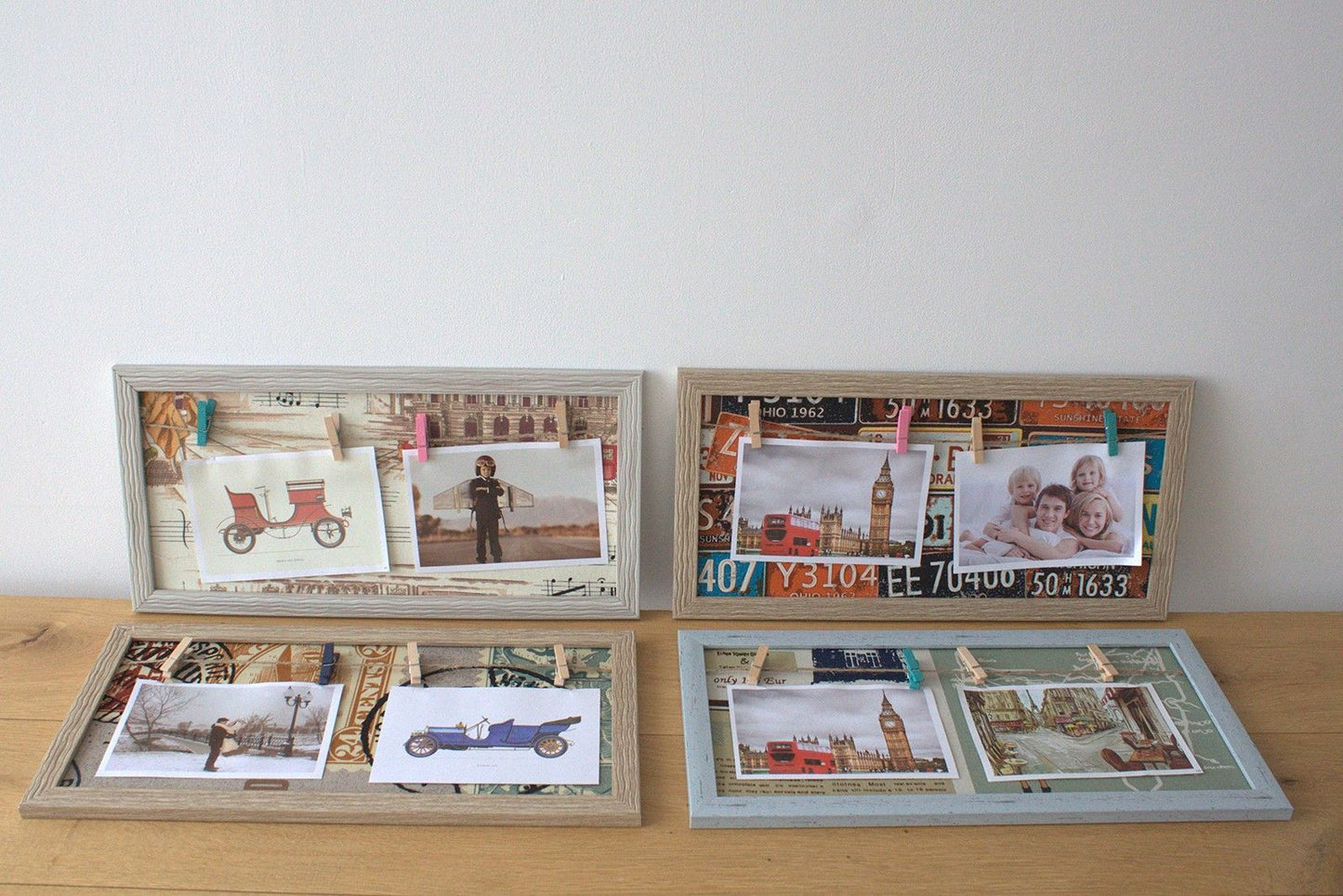 Mini DIY Peg Photo Frames - Assorted Places
