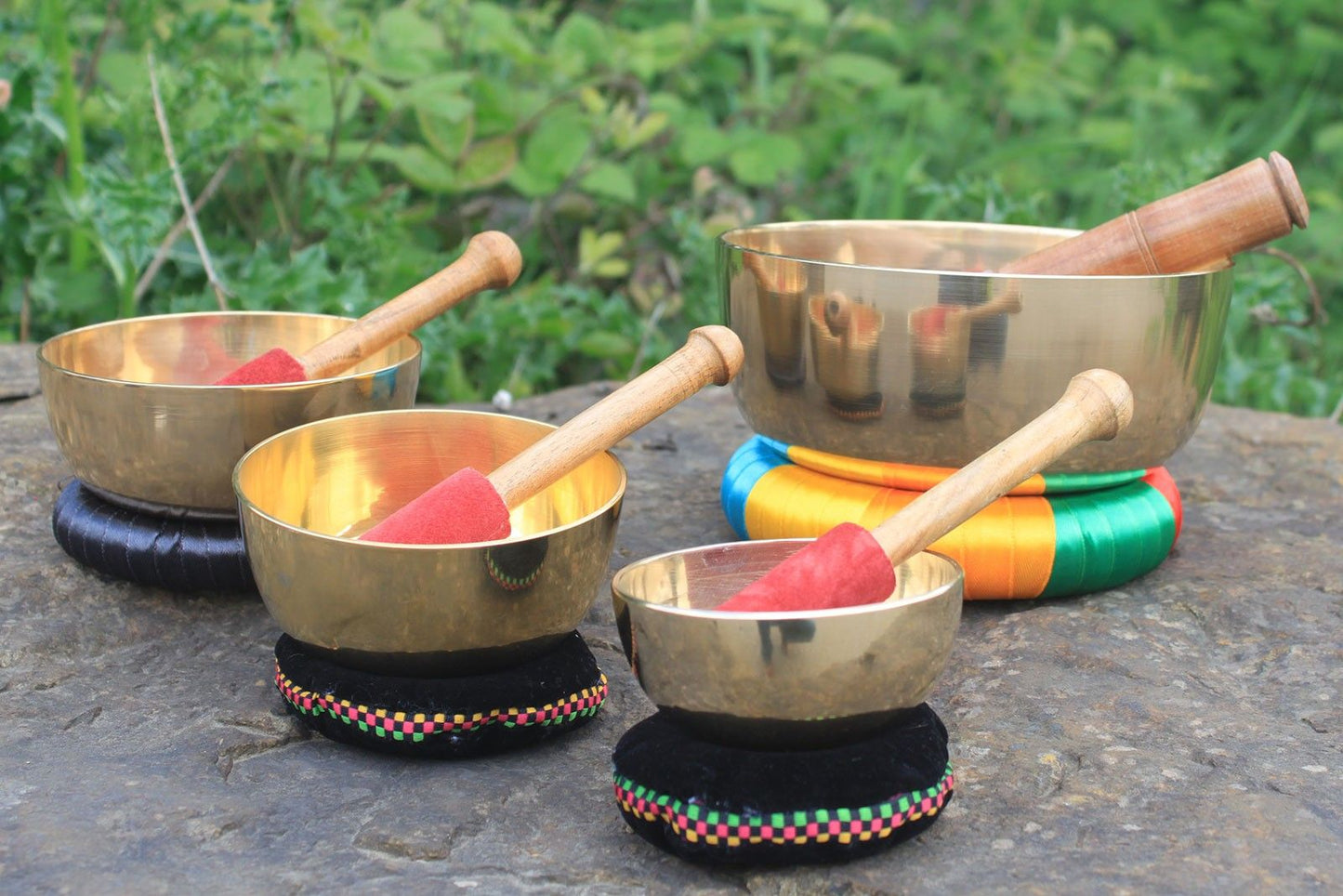 10cm Brass Singing Bowl Set